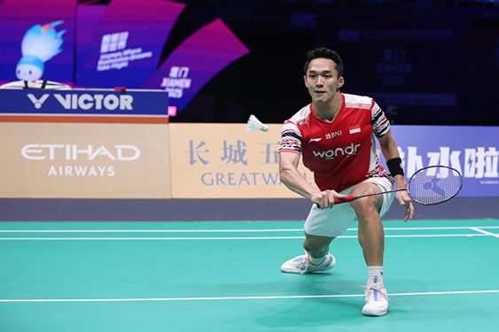 Foto: Tunggal putra Indonesia, Jonatan Christie. (Foto: PBSI)
