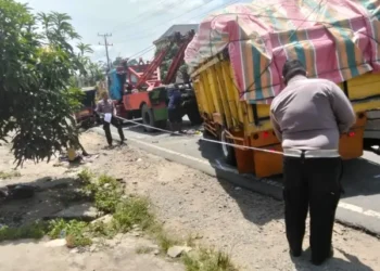 Diduga Rem Blong, Kecelakaan Beruntun Terjadi di Jalinsum Tebing Tinggi-Batubara