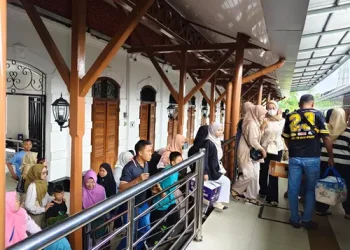 PT Railink mencatat jumlah penumpang layanan kereta api bersubsidi rute Medan – Binjai mencapai 857.113 penumpang hingga April 2025.(Dok:KAI Bandara)
