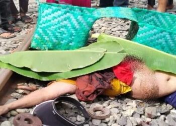 Tragis! Pedagang Tewas Tertabrak KA di Batu Bara