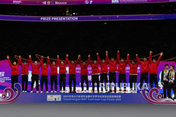 Foto: Tiongkok juara Piala Sudirman 2025.