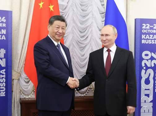 Foto: Xi Jinping dan Vladimir Putin.