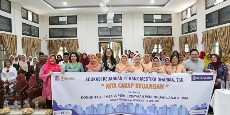Bank Mestika menyelenggarakan kegiatan Edukasi Keuangan pada Komunitas Lembaga Pemberdayaan Perempuan Lanjut Usia (LPPLU), Kamis, 12 Juni 2025 di Museum Perkebunan Indonesia.(Dok:Bank Mestika)