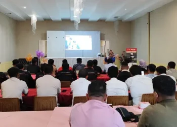 Foto: Edukasi Safety Riding, Karyawan Perusahaan Tebing Tinggi Siap Jaga Keselamatan 2