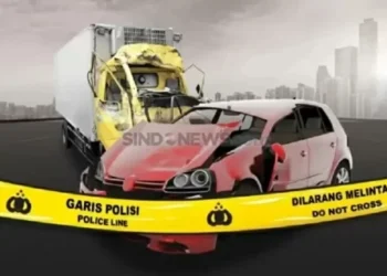 ilustrasi tabrakan beruntun