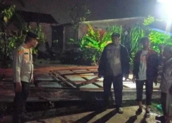 Kerusakan rumah terjadi di lima desa dalam Kecamatan Medang Deras.(Istimewa)