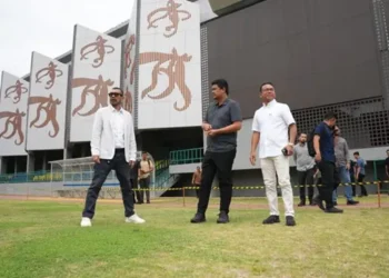 Gubernur Sumatera Utara (Sumut) Muhammad Bobby Afif Nasution menyiapkan tiga lapangan untuk sarana Training Center Timnas Indonesia U-17.(Diskominfo Sumut)