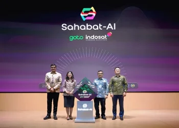 Peluncuran Sahabat-AI dengan model berkapasitas 70 miliar parameter dilengkapi dengan layanan chat multibahasa.(Dok:Indosat)