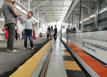Berdasarkan catatan KAI Divre I SU, penumpang kereta api di Sumatera Utara, Senin (23 Juni 2025 sebanyak 8.047 penumpang.(Dok:KAI Divre I SU)