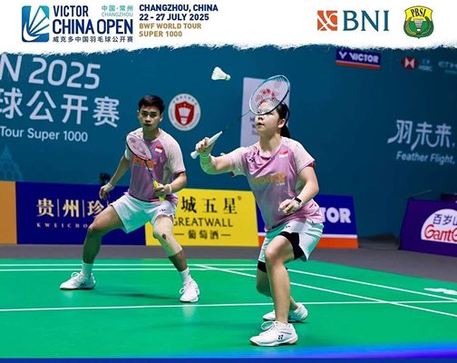 Foto: Jafar/Felisha raih kemenangan melawan pebulutangkis Malaysia dalam China Open 2025 (Foto: instagram@badminton.ina)