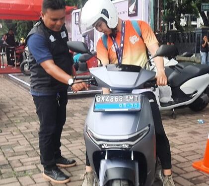 PT Indako Trading Coy menghadirkan inovasi melalui Honda EV Exhibition yang memamerkan ketiga motor listrik unggulan Honda, Minggu, 13 Juli 2025. (Ist)