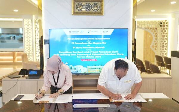 PT Perusahaan Gas Negara Tbk (PGN) menjajaki potensi kerja sama penyaluran gas bumi ke industri pertambangan emas bersama PT Nusa Halmahera Minerals (NHM).(Dok:PGN)