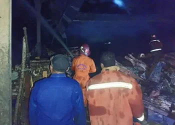 Foto: Pabrik Tahu di Binjai Dilalap Api 2
