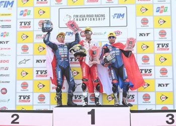 Foto: Podium Lagi, Pebalap Binaan Astra Honda Kencang Melesat di Balapan Internasional 7