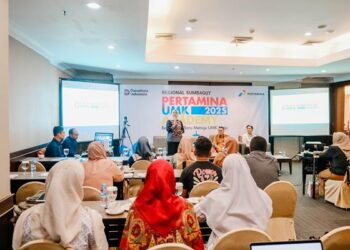 Kegiatan Pertamina UMK Academy 
diselenggarakan di Kota Medan, secara hybrid (offline maupun online), Senin (28/7).(Dok:Pertamina Sumbagut)