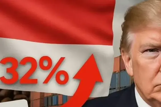 Foto: Ilustrasi Donald Trump dan tarif 32 persen pada Indonesia (Bali Live)