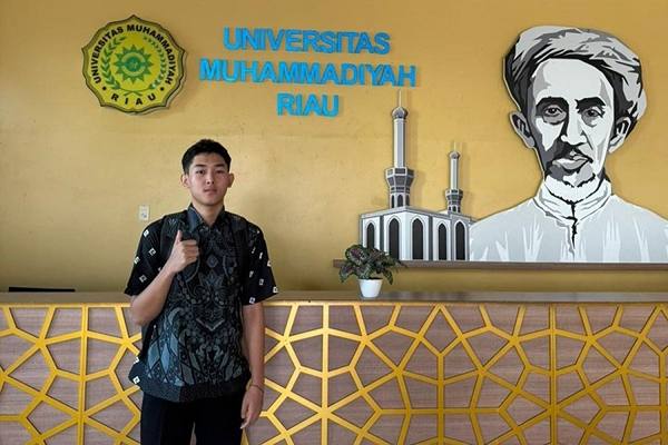 Foto: Alexsandro Alvino, siswa kelas 12 SMA, Riau.(Istimewa)
