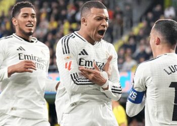 Foto: Gol Penalti Kylian Mbappe Bawa Real Madrid Unggul di Laga Pembuka LaLiga 8