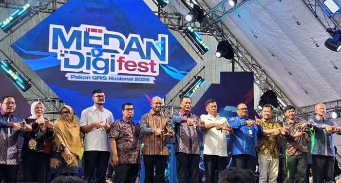 Kegiatan Medan Digifest 2025 di Taman Cadika, Kecamatan Medan Johor, pada Jumat (15/8/2025).(Istimewa)