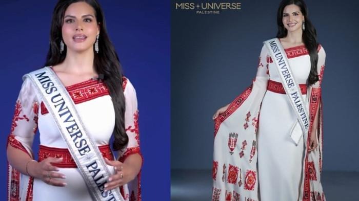 Foto: Nadeen Ayoub akan mewakili Palestina di Miss Universe 2025.(Instagram @nadeen.m.ayoub)