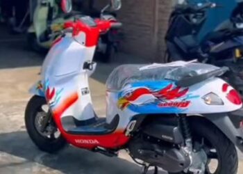 Foto: ‎Scoopy Bertema Kemerdekaan Meriahkan Honda Modif Contest (HMC) 2025 di Medan 8