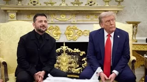 Foto: Presiden Ukraina Volodymyr Zelensky dan Presiden AS Donald Trump. (Foto/kepresidenan ukraina)