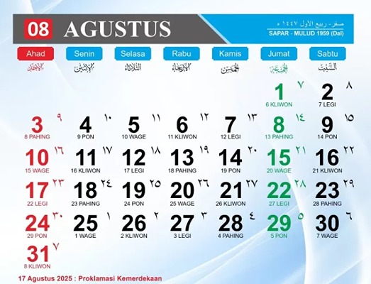 Foto: ilustrasi kalender.(Istimewa)