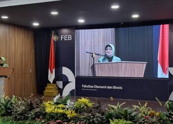 Kepala Badan Pusat Statistik (BPS) Indonesia, Amalia Adininggar Widyasanti menghadiri kuliah umum di Fakultas Ekonomi dan Bisnis Universitas Sumatera Utara (FEB USU) pada Kamis, 21 Agustus 2025.(Ist)