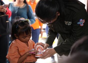Layanan kesehatan dan pengobatan gratis Rail Clinic digelar di Stasiun Baja Linggei, Kabupaten Serdang Bedagai, pada Jumat (15/8/2025).(Dok:KAI Divre I Sumut)
