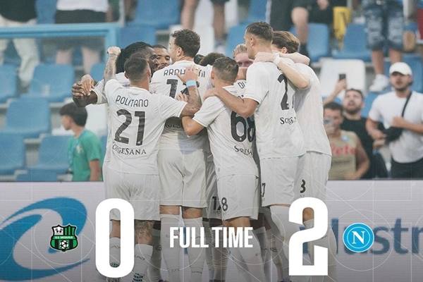 Foto: Pertandingan Serie A antara Napoli dan Sassuolo berakhir dengan skor 2-0, Minggu (24/7/2025).(Foto: Instagram)