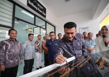 Peresmian Wellbeing Home Clinic. Fasilitas baru ini berlokasi di Kantor Regional Sumbagut, Kota Medan, dan diresmikan pada hari Kamis (14/8).(Dok:Pertamina Sumbagut)