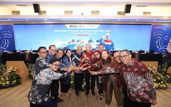 PT Perusahaan Gas Negara Tbk (PGN) menggelar RUPSLB  dan menyetujui perombakan total jajaran dewan komisaris dan direksi, di Kantor PGN, Jakarta, pada Rabu (27/8).(Dok:PGN)