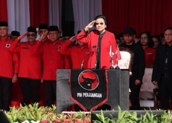 Megawati Soekarnoputri Pimpin Upacara HUT RI di Sekolah Partai PDIP