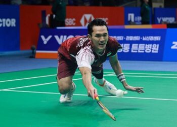 Foto: Jonatan Christie Melaju Mulus ke Semifinal Korea Open 2025, Amri/Nita Sumbang Kejutan 1