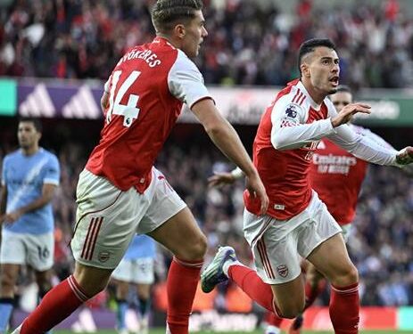 Arsenal bermain imbang dengan Manchester City dengan skor 1-1.(Foto arsenal)