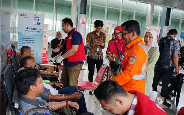 PT Railink (KAI Bandara) merayakan Hari Ulang Tahun (HUT) ke-19 dengan menyelenggarakan serangkaian kegiatan sosial, kesehatan, dan hiburan.(Dok:KAI Bandara)