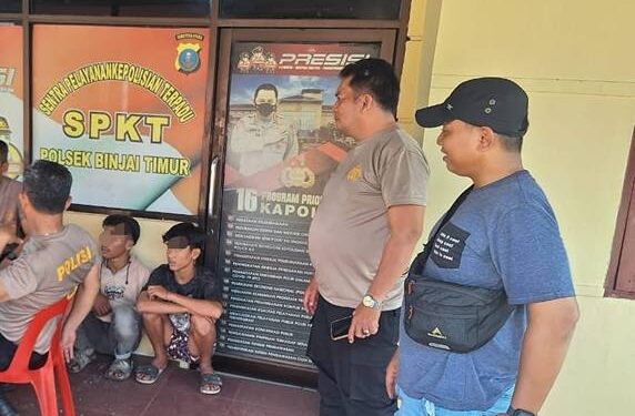 PT Kereta Api Indonesia (Persero) Divisi Regional I Sumatera Utara mengamankan seorang pelaku pencurian rel bekas yang disimpan di emplasemen Stasiun Binjai, Senin (22/9/2025) pukul 00.00 WIB.(Dok:KAI Divre I Sumut)