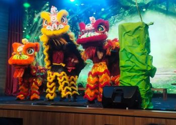 Penampilan lion dance dan dragon dance dalam perayaan Mooncake Festival.(Ist)