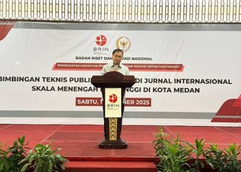 Acara kerja sama Komisi X DPR RI dan BRIN  bertema Publikasi Ilmiah di Jurnal Internasional Skala Menengah dan Tinggi, digelar di Hotel Emerald Garden, Jalan Yos Sudarso, Medan, Sabtu (11/1).(Ist)