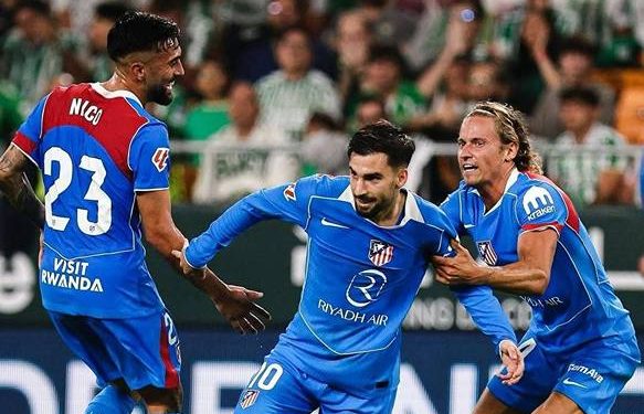 Hasil Liga Spanyol: Atletico Tundukkan Real Betis 2-0, Giuliano-Baena Cetak Gol 1 Atletico Madrid sukses meraih kemenangan penting di ajang Liga Spanyol.((Foto: Instagram @atleticodemadrid)