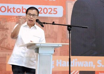 Sofyan Tan, Anggota Komisi X DPR RI dalam acara Sosialisasi Sensus Ekonomi 2026 dan Peningkatan Literasi Statistik Masyarakat di Hotel Cambridge, Jalan S. Parman, Medan, pada Rabu (15/10).(Ist)