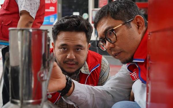 Pengecekan di wilayah Kota Medan hari ini, Selasa (14/10), difokuskan pada dua lokasi, yaitu SPBU 14.202.130 Perintis Kemerdekaan dan SPBU 14.202.1119 Sutomo Ujung.(Dok:Pertamina Sumbagut)