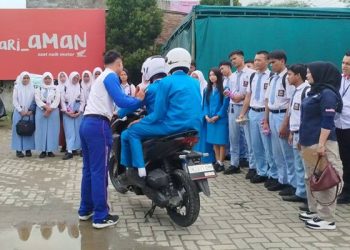 Foto: Honda Giatkan Keselamatan Berkendara di SMK Brigjend Katamso Medan 2