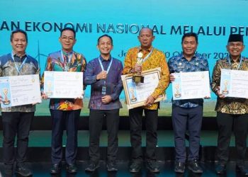Sumatera Utara berhasil mengantongi total satu penghargaan dan empat nominasi sekaligus.(Dok:OJK Sumut)
