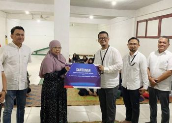 Pertamina Sumbagut Bagikan Rp25 Juta dan Ratusan Nasi Kotak ke Panti Yatim 6 Pertamina Patra Niaga Regional Sumbagut melaksanakan kegiatan santunan kepada anak yatim di Panti Asuhan Bani Adam, yang berlokasi di Jalan Mangaan III, Kota Medan, Jumat (24/101/2025).(Dok:Pertamina Sumbagut)