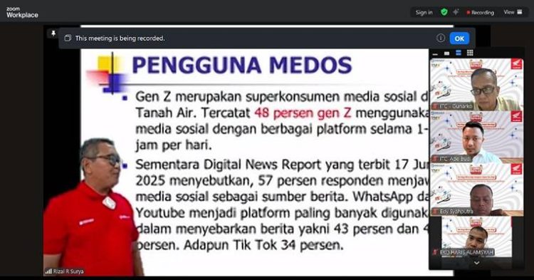 Foto: PT Indako Trading Coy menggelar sharing session bertajuk “Guru Inspiratif Digital: Membangun Kesadaran Digital Generasi Muda” secara daring.(Ist)