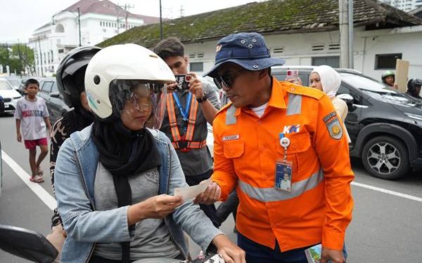 KAI Sumut bersama Komunitas Divre 1 Railfans menggelar kegiatan sosialisasi anti pelecehan seksual difokuskan di Stasiun Medan.(Dok:KAI Divre I Sumut)