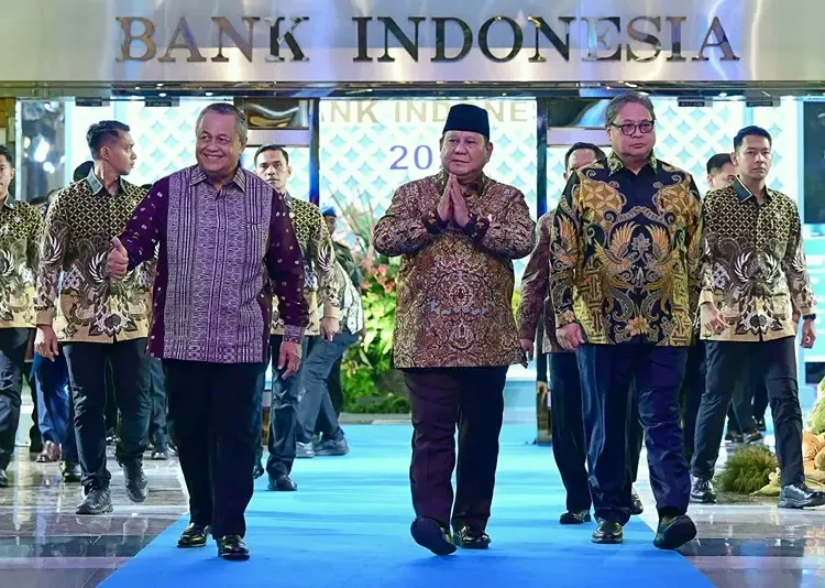 Foto: Presiden Prabowo Subianto menghadiri Pertemuan Tahunan Bank Indonesia (PTBI) 2025 yang digelar di Graha Bhasvara Icchana, Kantor Pusat Bank Indonesia, Jakarta, Jumat (28/11/2025).(BPMI Setpres)