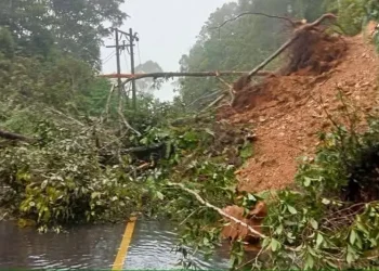 Foto: Akses Pakpak Bharat Lumpuh Total Akibat Longsor 4