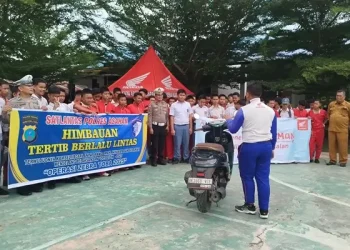 Foto: Honda dan Satlantas Polres Asahan Kuatkan Kesadaran Berlalu Lintas Pelajar Air Batu 5
